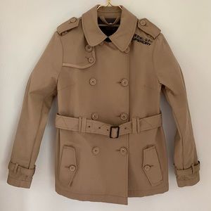 💥LIKE NEW💥 Superdry Short Trench Coat - Size Medium